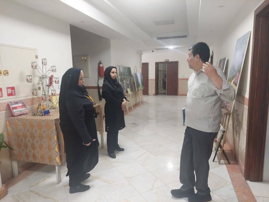 شهرری | بازدید معاون توسعه کارآفرینی و اشتغال بهزیستی شهرستان ری از آموزشگاه فنی‌ و حرفه‌ای