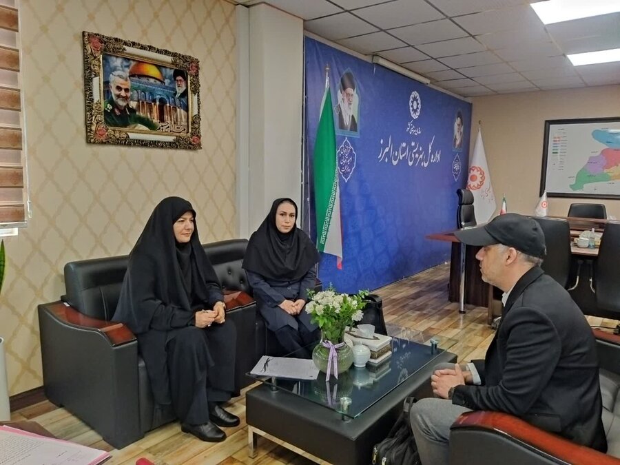 دیدار مدیرکل بهزیستی البرز با رئیس هیئت نابینایان استان با محوریت بررسی مشکلات ورزشی