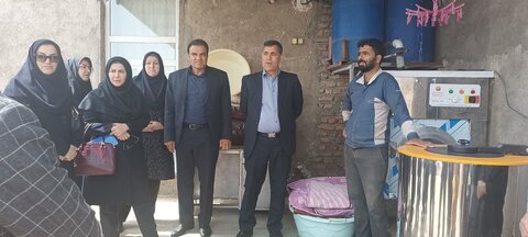 بازدید سرپرست مرکز توسعه کارآفرینی، اشتغال و توانمندسازی بهزیستی کشور از طرح‌های اشتغالزایی شهرستان نیشابور
