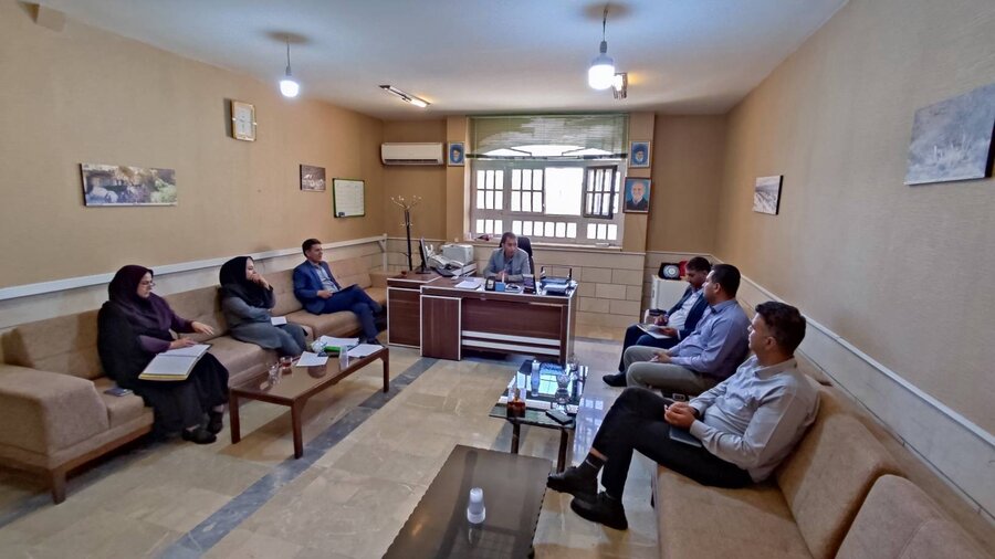 ارسنجان|برگزاری جلسه مشترک با محوریت ستاد هماهنگی و پیگیری مناسب سازی و شورای سالمندان  با تاکید بر  دسترس پذیری محیطی جهت معلولین و سالمندان