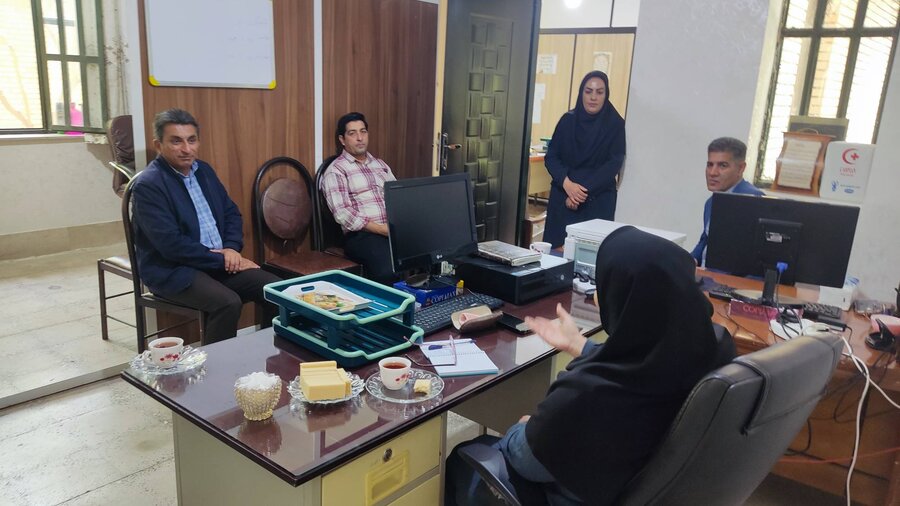 ارسنجان|بررسی عملکرد اورژانس اجتماعی شهرستان توسط کارشناس مسئول استانی بهزیستی