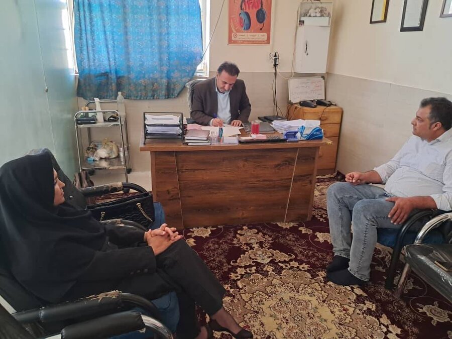 ارسنجان|بازدید تخصصی کارشناس اعتیاد اداره کل بهزیستی استان فارس از مرکز اقامتی میان مدت آزادی