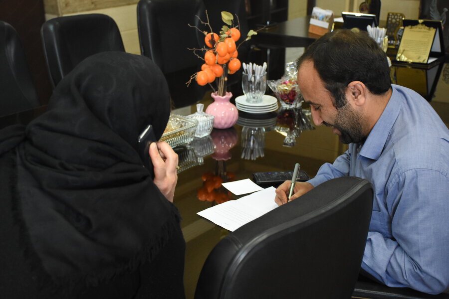 دیدار چهره به چهرۀ مدیرکل بهزیستی با مددجویان