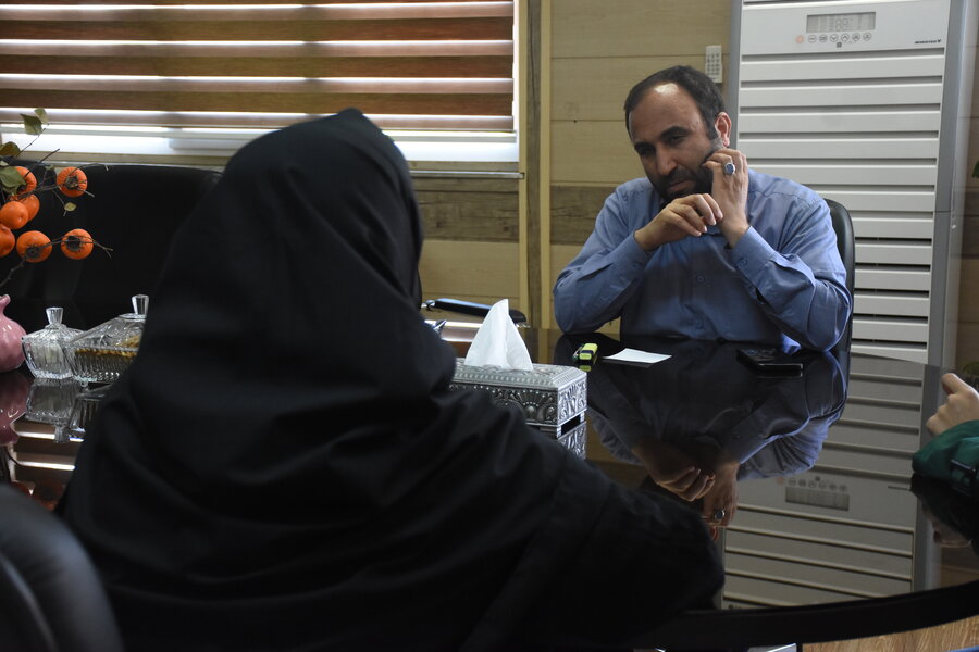 دیدار چهره به چهرۀ مدیرکل بهزیستی با مددجویان