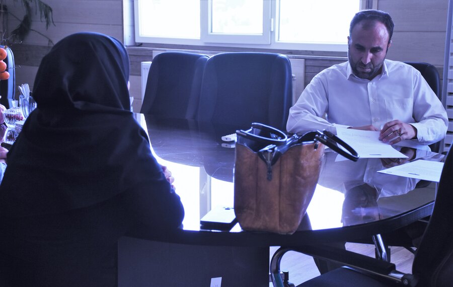 دیدار چهره به چهرۀ مدیرکل بهزیستی با مددجویان