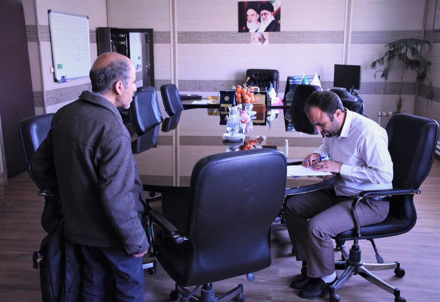 دیدار چهره به چهرۀ مدیرکل بهزیستی با مددجویان