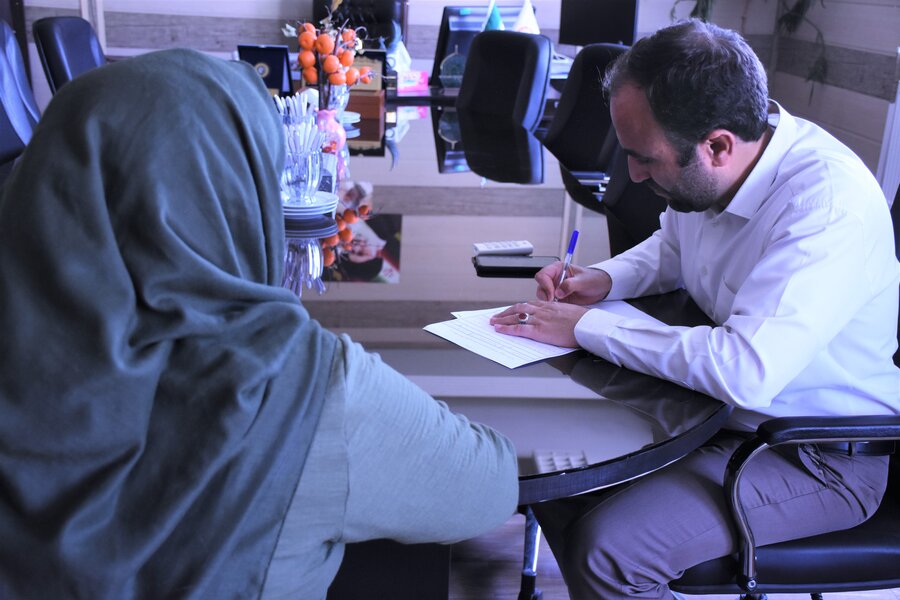 دیدار چهره به چهرۀ مدیرکل بهزیستی با مددجویان