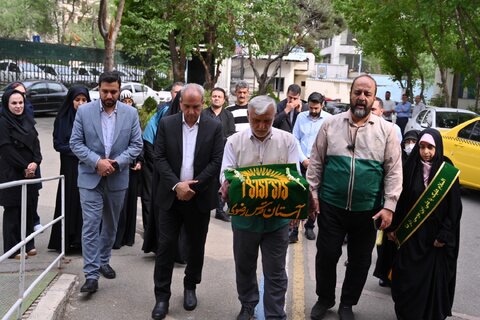 شمیرانات | برگزاری مراسم پرچم‌گردانی خادم‌ یاران رضوی و بازدید شهردار منطقه یک از مرکز نگهداری و توانبخشی  امام علی (ع)
