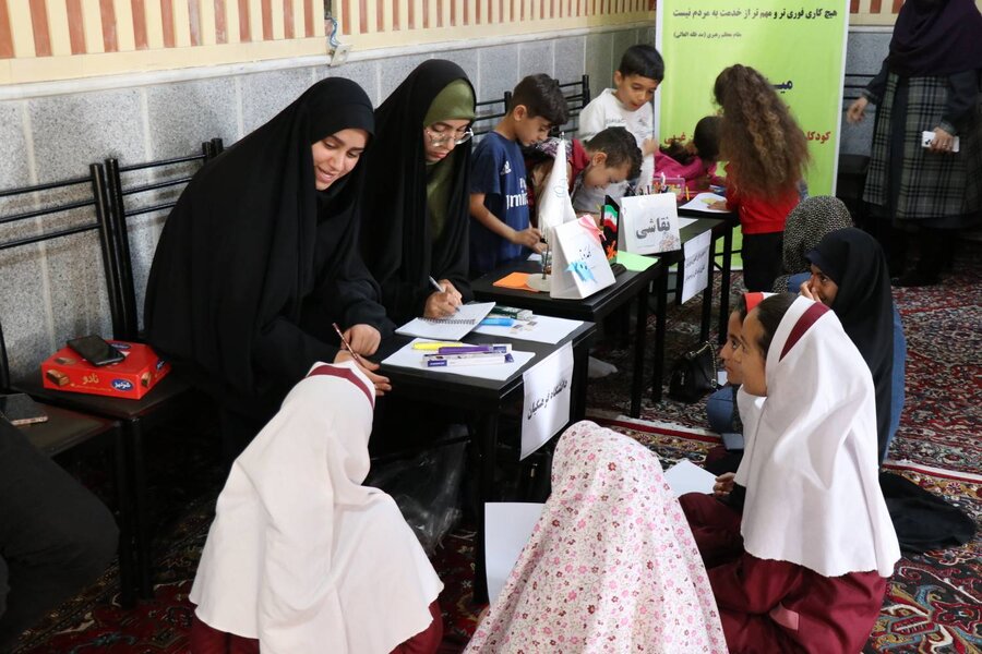 برگزاری اردوی جهادی «کاروان دختران کرامت» در روستای جارچیلوی شهرستان ارومیه