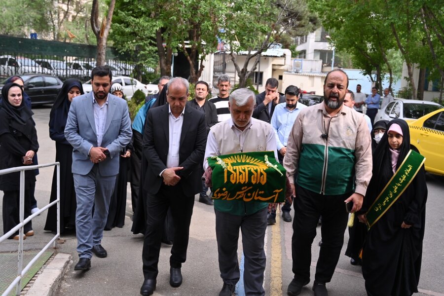 شمیرانات | برگزاری مراسم پرچم‌گردانی خادم‌ یاران رضوی و بازدید شهردار منطقه یک از مرکز نگهداری و توانبخشی  امام علی (ع)