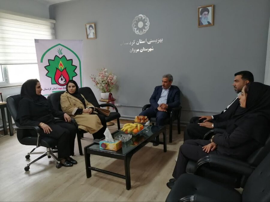 نشست مشترک مدیرکل بهزیستی استان با روسای بهزیستی مریوان، سروآباد و بانه