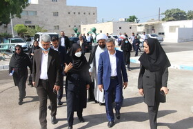 بازدید مدیران استانی و خیرین از مرکز نگهداری معلولین ذهنی حبیب ابن مظاهر