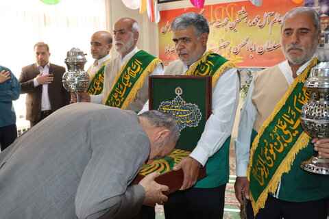 گزارش تصویری ا  آیین پرچم‌گردانی و گرامیداشت میلاد امام رضا (ع)