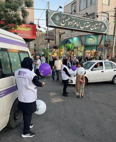 کرج | استقرار اورژانس اجتماعی نجات در صحن مطهر امامزاده حسن (ع)