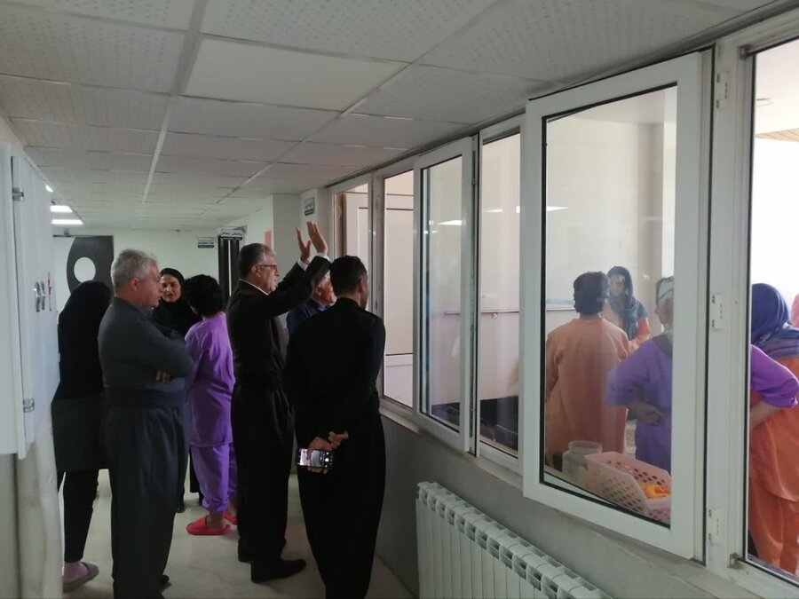 بازدید نماینده مریوان و سروآباد، شهردار و رئیس بهزیستی مریوان از مرکز توانبخشی شبانهروزی باران رحمت