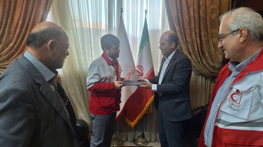 دیدار سرپرست بهزیستی گیلان با مدیرعامل جمعیت هلال احمر استان