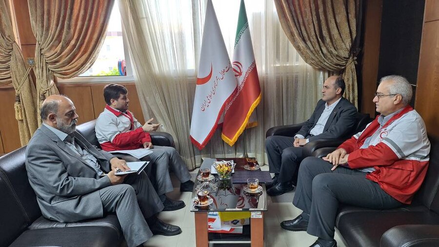 دیدار سرپرست بهزیستی گیلان با مدیرعامل جمعیت هلال احمر استان