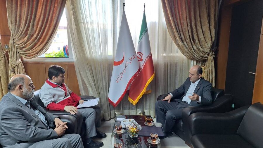 دیدار سرپرست بهزیستی گیلان با مدیرعامل جمعیت هلال احمر استان