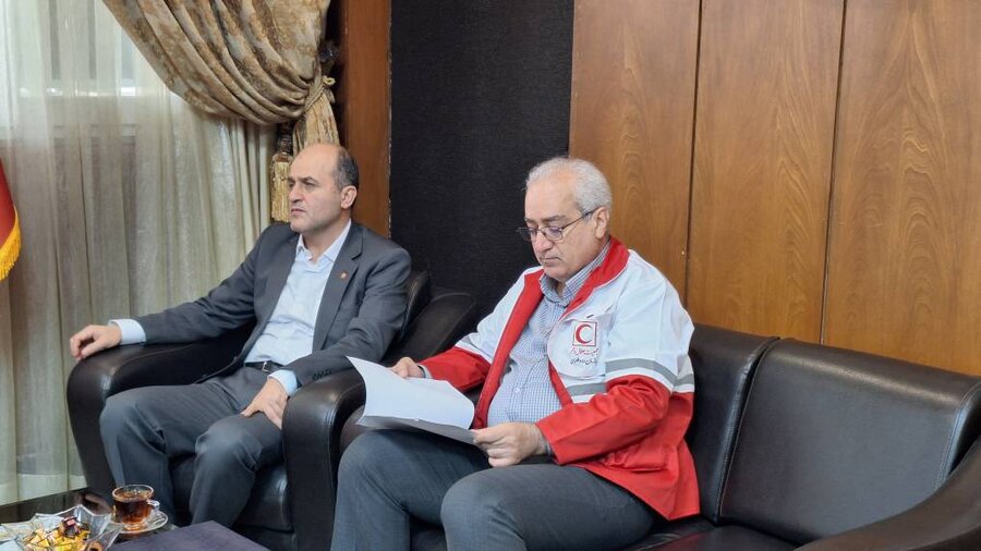 دیدار سرپرست بهزیستی گیلان با مدیرعامل جمعیت هلال احمر استان