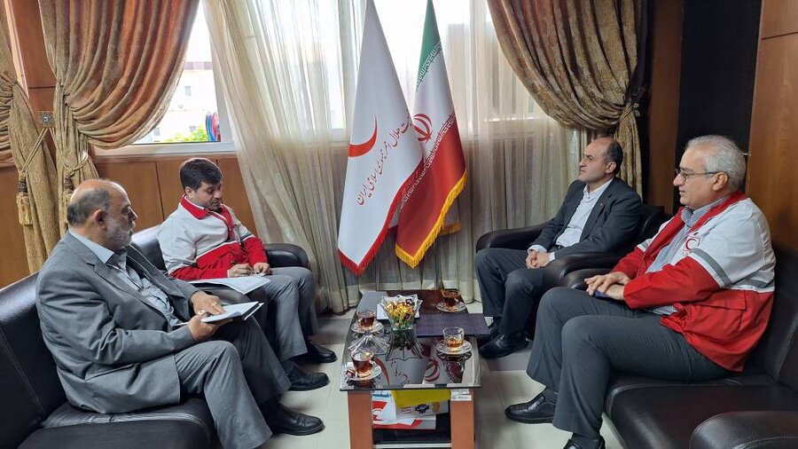 دیدار سرپرست بهزیستی گیلان با مدیرعامل جمعیت هلال احمر استان