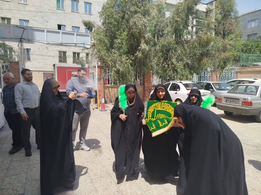 شهرقدس | مراسم پرچم گردانی حرم مطهر امام رضا (ع)