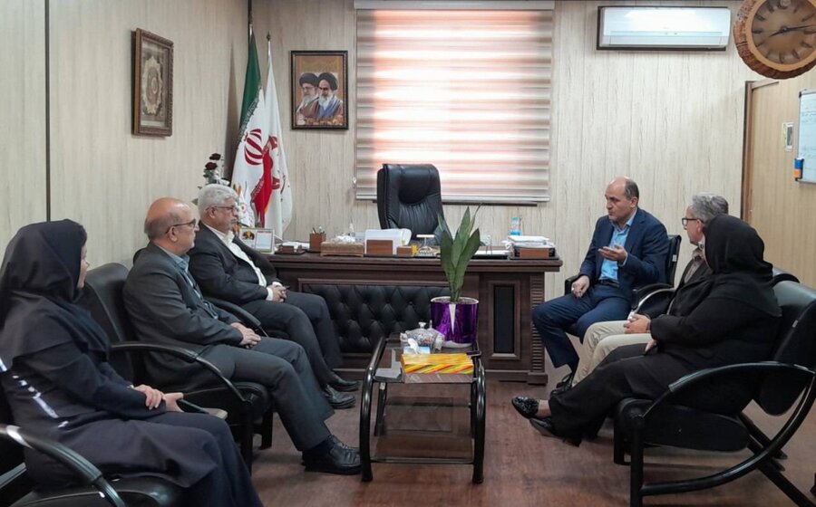 دیدار مدیرعامل انجمن خدمات فرهنگی ، رفاهی نابینایان استان با سرپرست بهزیستی گیلان