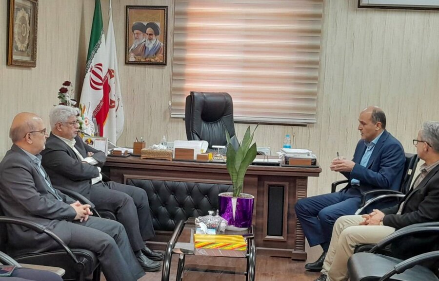 دیدار مدیرعامل انجمن خدمات فرهنگی ، رفاهی نابینایان استان با سرپرست بهزیستی گیلان