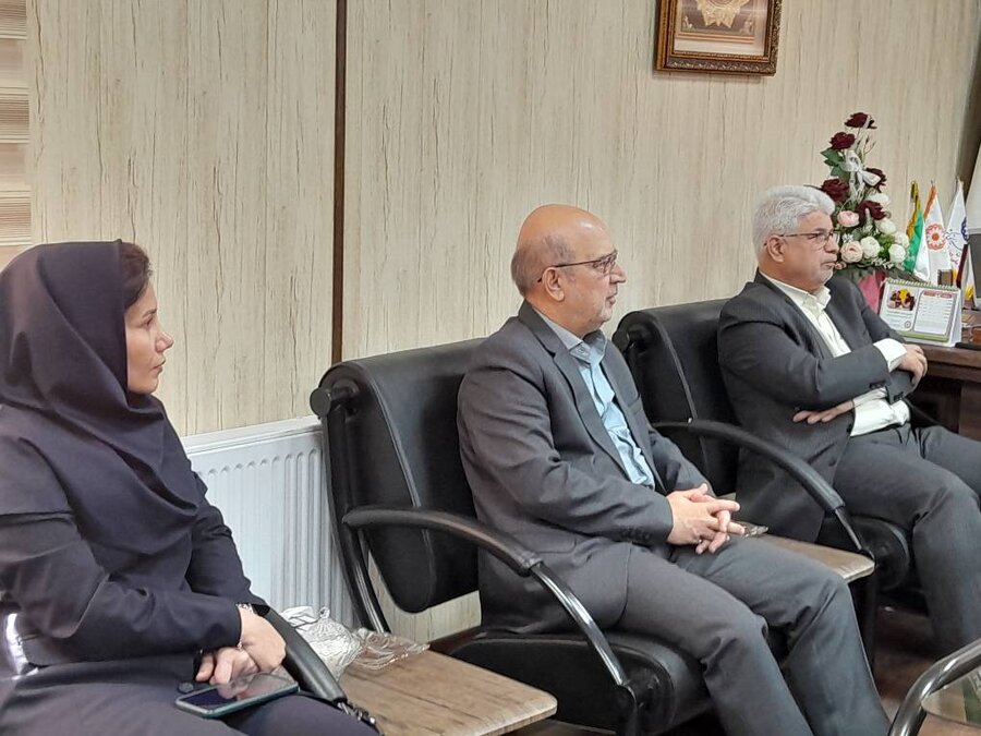 دیدار مدیرعامل انجمن خدمات فرهنگی ، رفاهی نابینایان استان با سرپرست بهزیستی گیلان