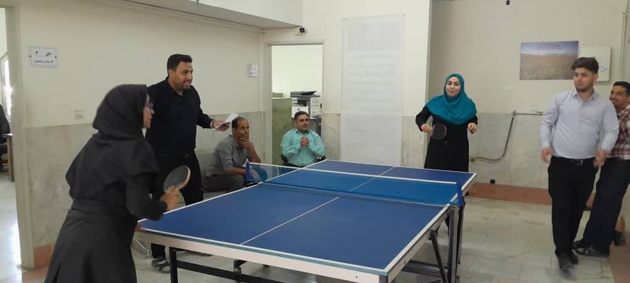 قرچک | برگزاری مسابقه ورزشی پینگ پنگ به مناسبت دهه کرامت