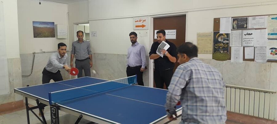 قرچک | برگزاری مسابقه ورزشی پینگ پنگ به مناسبت دهه کرامت
