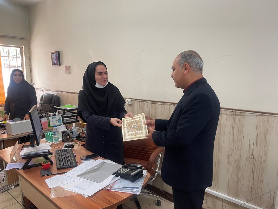 رباط کریم| تقدیر از روانشناسان اداره