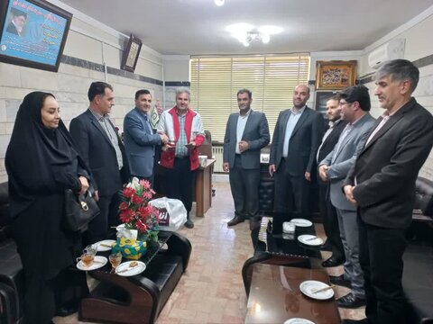 گزارش تصویری| دیدار رییس اداره بهزیستی بناب با رییس اداره هلال احمر