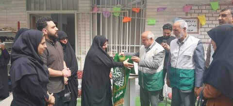 نکا| حضور خادمیاران رضوی در مرکز توانبخشی مهرپویان نکا