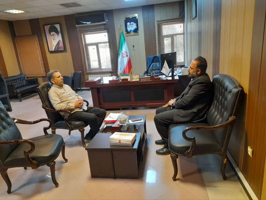 اشتهارد | دیدار رئیس اداره بهزیستی شهرستان اشتهارد با معاون فرماندار 