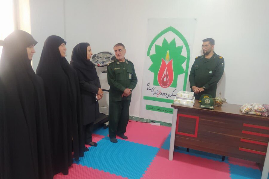 کامیاران ـ تقدیر فرمانده سپاه کامیاران از تلاشهای مرکز حرفهآموزی معلولان