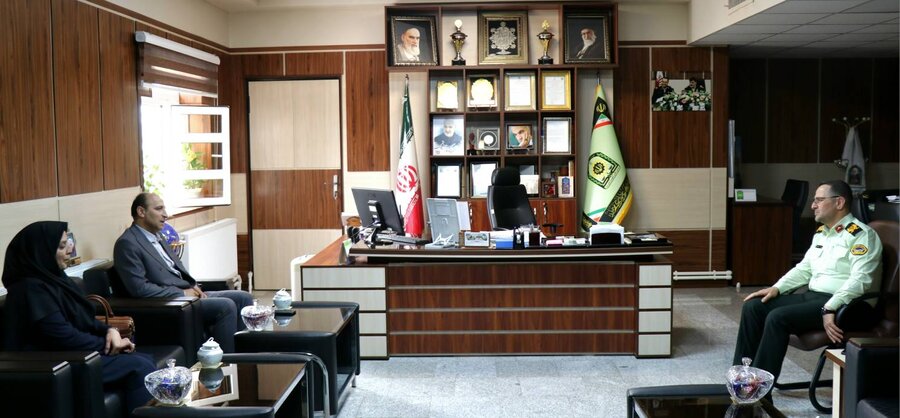 دیدار مدیرکل بهزیستی آذربایجان‌غربی با فرمانده انتظامی استان