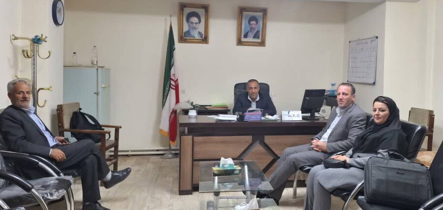 دیدار رئیس بهزیستی میاندوآب با بخشدار بخش مرکزی
