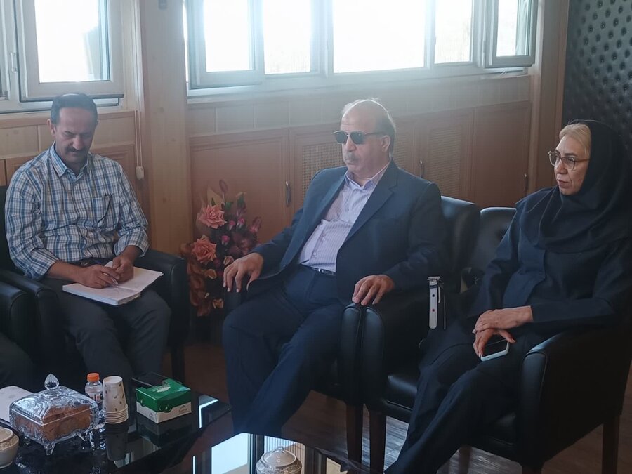 جلسه طرح توانمندسازی افراد دارای آسیب بینایی در کردستان