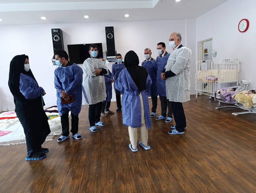 بازدید هیأت عراقی از شیرخوارگاه شبیر