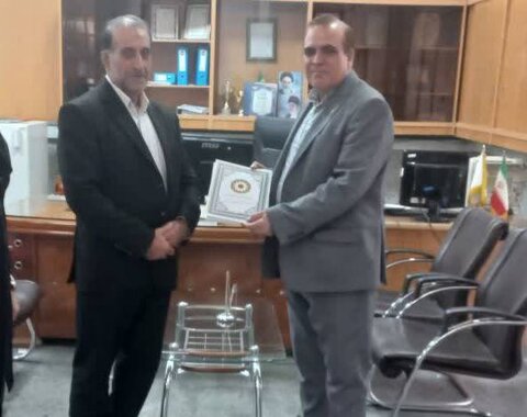 ورامین | دیدار رئیس بهزیستی با رئیس بانک ملی شعبه مجتمع ادارات
