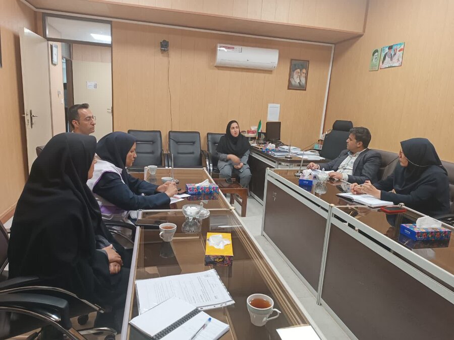 تعامل بهزیستی شهربابک و بیمارستان ولی عصر در جهت خدمت به جامعه هدف