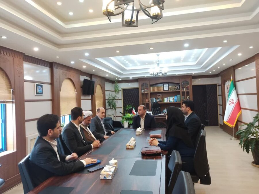 لنگرود |  دیدار مدیرکل بهزیستی گیلان با فرماندار شهرستان لنگرود