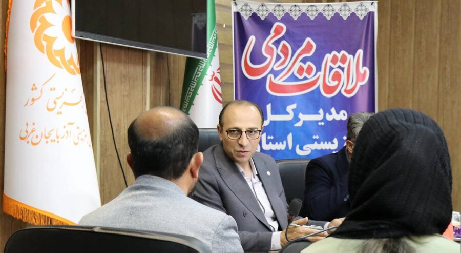 ادامه روند پاسخگویی میدانی به جامعه هدف در بهزیستی آذربایجان غربی با حضور مدیرکل