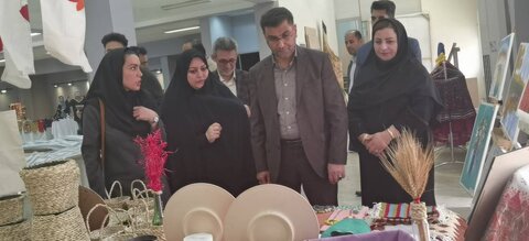 نکا| نمایشگاه محصولات مددجویان بهزیستی نکا برپا شد 