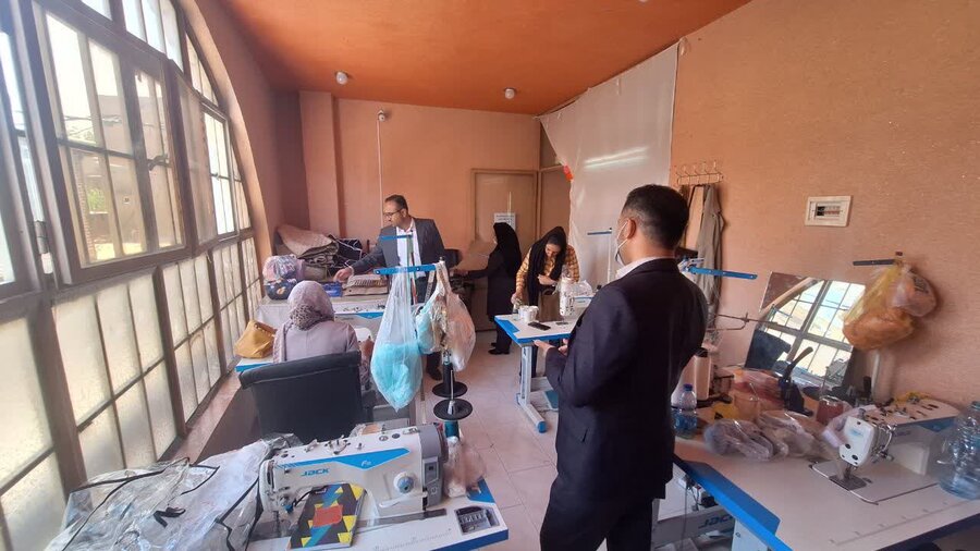 بازدید از گروه همیار زنان سرپرست خانوار دیواندره به مناسبت روز مشاغل خانگی