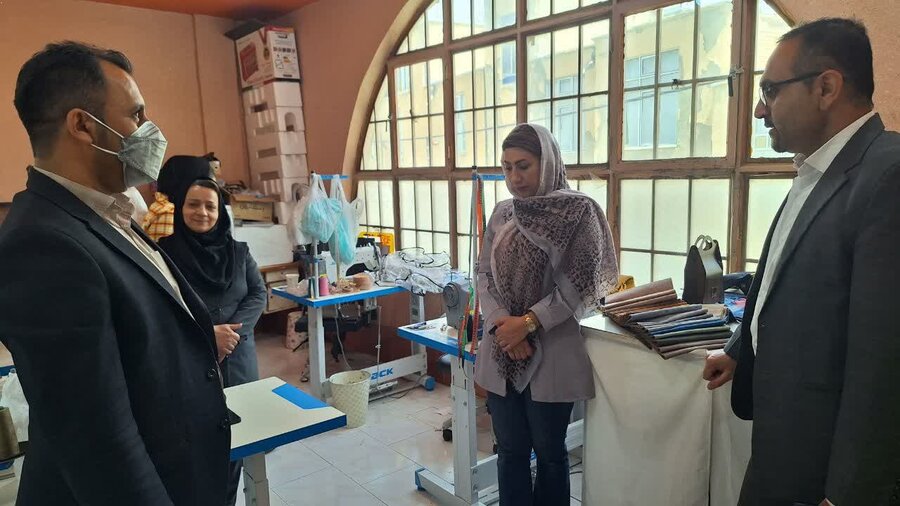 بازدید از گروه همیار زنان سرپرست خانوار دیواندره به مناسبت روز مشاغل خانگی
