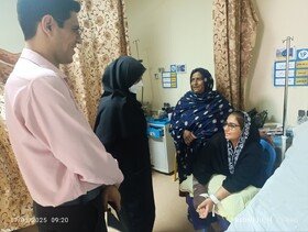 مدیرکل بهزیستی هرمزگان از ورزشکار معلول آسیب‌دیده در جشنواره بومی محلی عیادت کرد