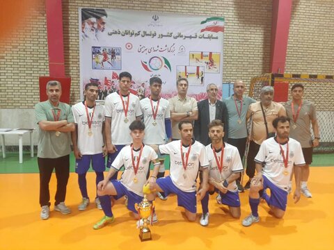 تیم فوتسال کم توانان ذهنی خوزستان قهرمان کشور شد