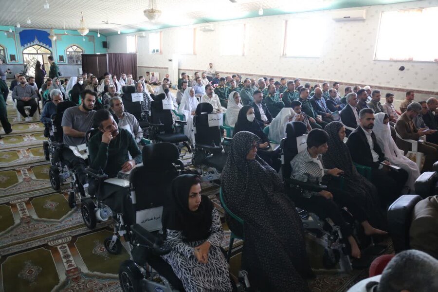 اهدای ۵۵ دستگاه ویلچر برقی توسط سپاه پاسداران به مددجویان بهزیستی کردستان