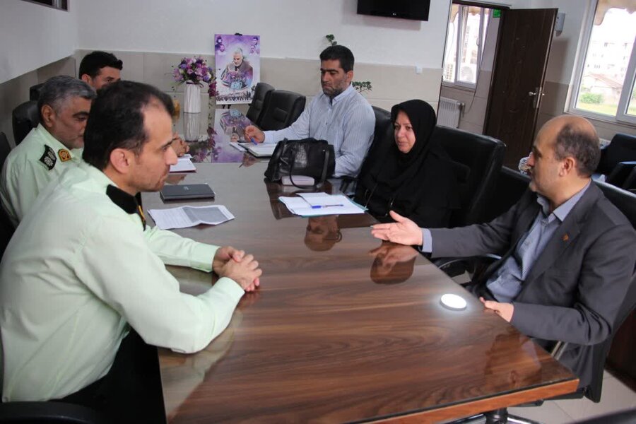 نشست مشترک بهزیستی گیلان و نیروی انتظامی استان